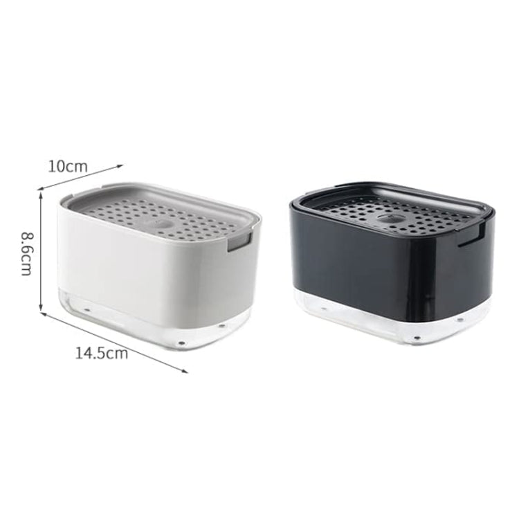 Press Type Soap Dispenser Detachable Double Layer Drainage Design Soap Dish