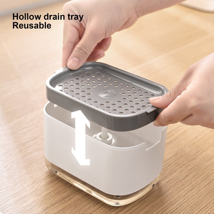 Press Type Soap Dispenser Detachable Double Layer Drainage Design Soap Dish