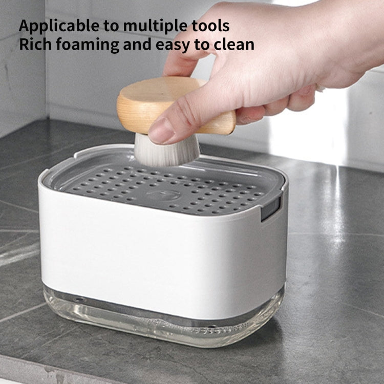Press Type Soap Dispenser Detachable Double Layer Drainage Design Soap Dish
