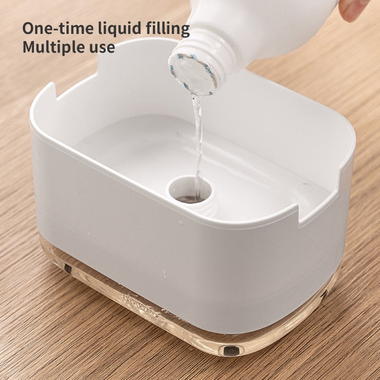 Press Type Soap Dispenser Detachable Double Layer Drainage Design Soap Dish