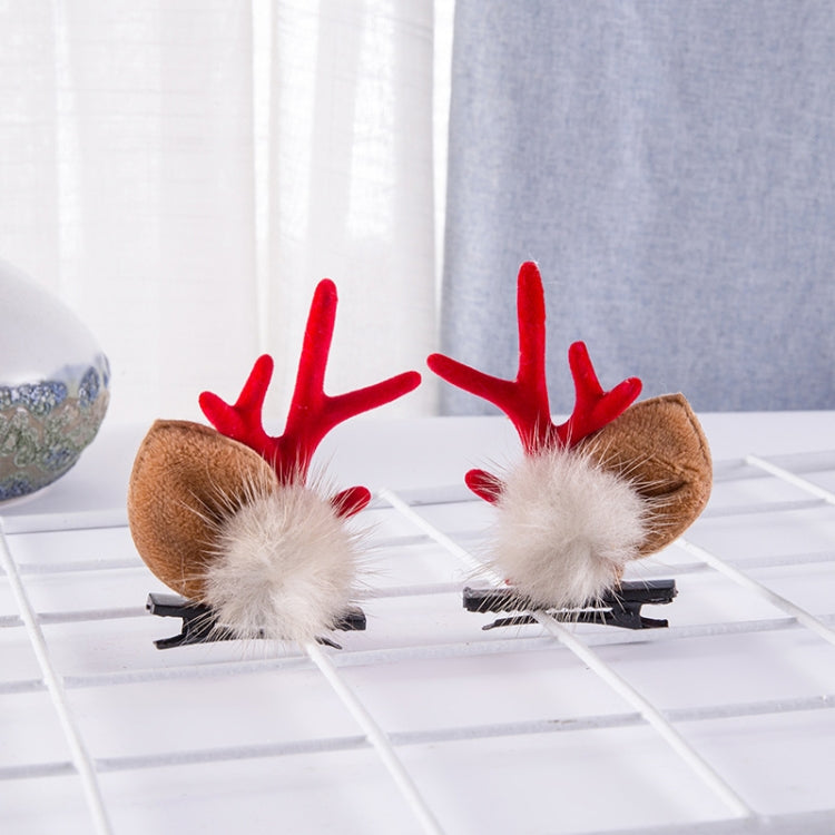 1pair Christmas Hair Accessories Cute Hairpins For Children