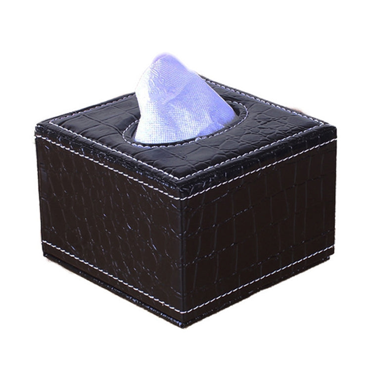 Hotel Restaurant Leather Square Paper Box Car Tissue Box