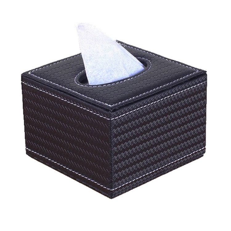 Hotel Restaurant Leather Square Paper Box Car Tissue Box