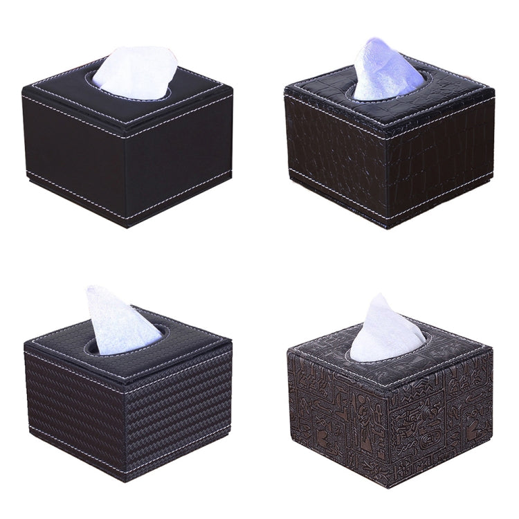 Hotel Restaurant Leather Square Paper Box Car Tissue Box