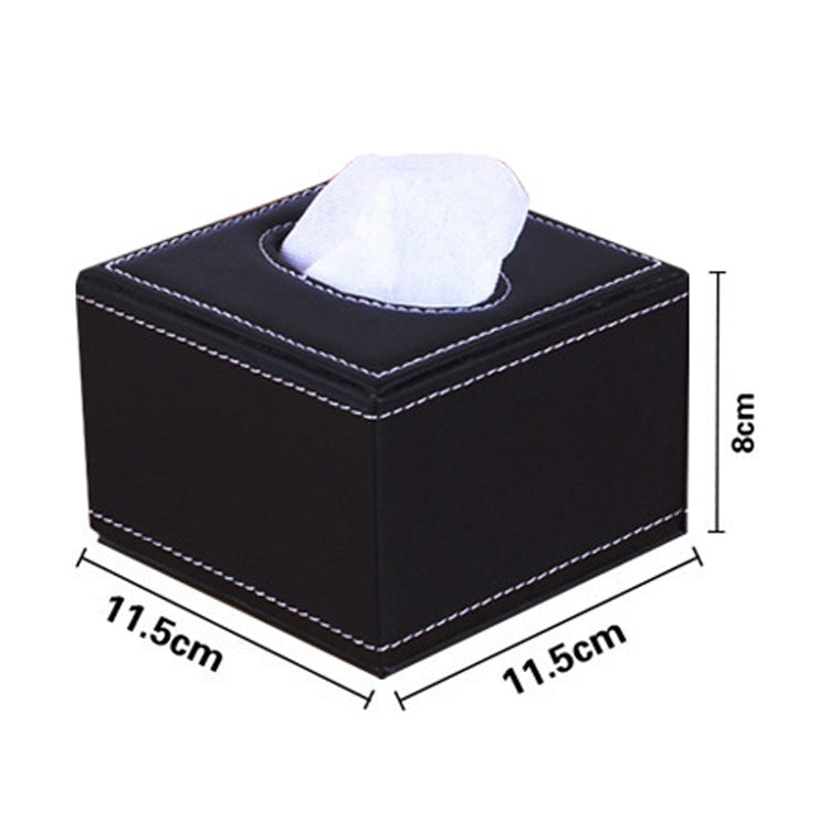 Hotel Restaurant Leather Square Paper Box Car Tissue Box