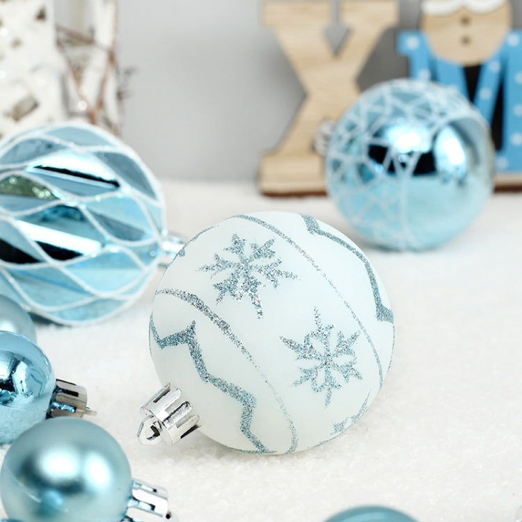 73pcs/Set Christmas Tree Decoration Pendant Painted Christmas Ball