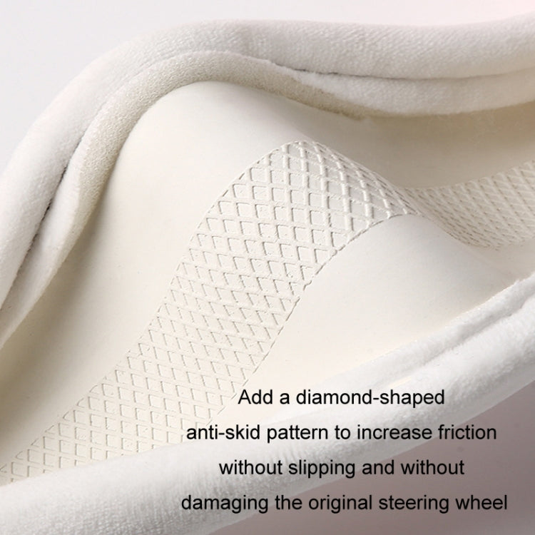 38cm Winter Plush Warm Car Cute Steering Wheel Cover