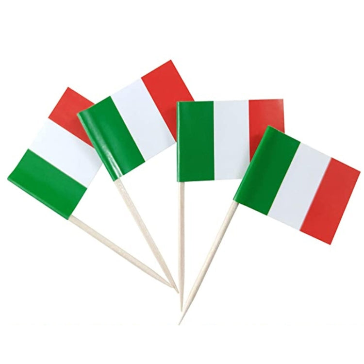100pcs/pack 65mm National Flag Toothpick  Cupcake Toppers Cocktail Sticks