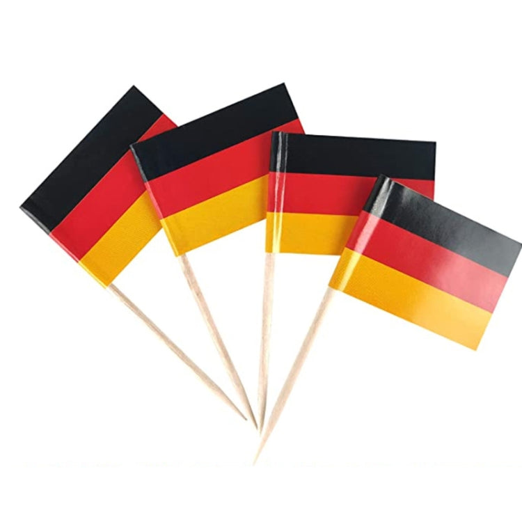 100pcs/pack 65mm National Flag Toothpick  Cupcake Toppers Cocktail Sticks