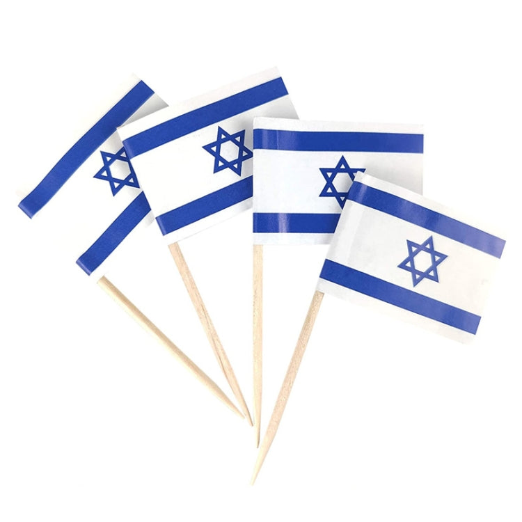 100pcs/pack 65mm National Flag Toothpick  Cupcake Toppers Cocktail Sticks