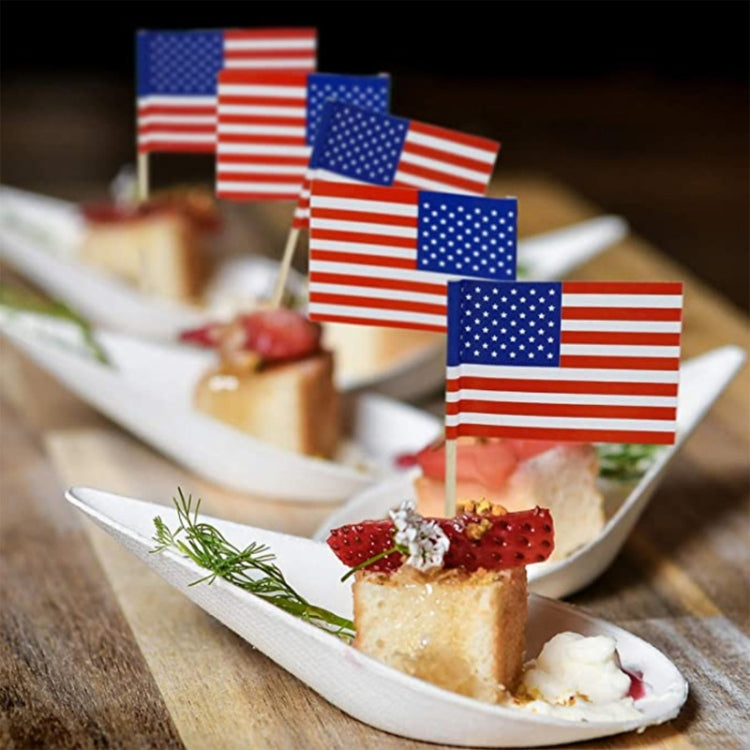 100pcs/pack 65mm National Flag Toothpick  Cupcake Toppers Cocktail Sticks