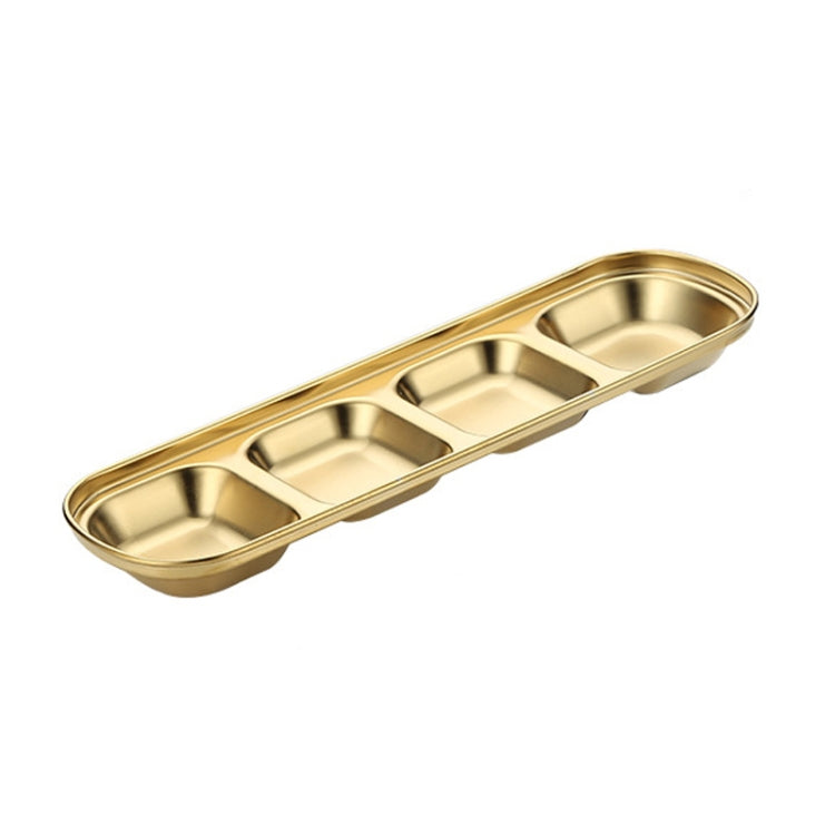 Stainless Steel Square Sauce Dish Hotpot Seasoning Disc Barbecue Tableware