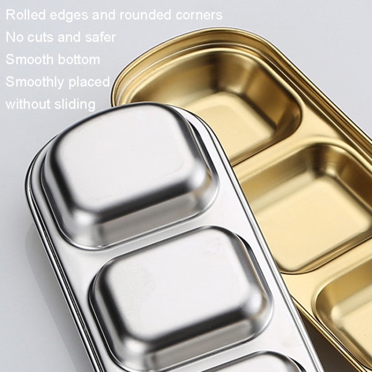 Stainless Steel Square Sauce Dish Hotpot Seasoning Disc Barbecue Tableware