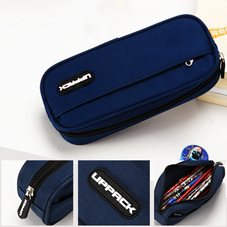 UPPACK Large Capacity Canvas Waterproof Pencil Case Student Stationery Bag