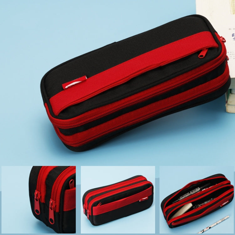 UPPACK Large Capacity Canvas Waterproof Pencil Case Student Stationery Bag