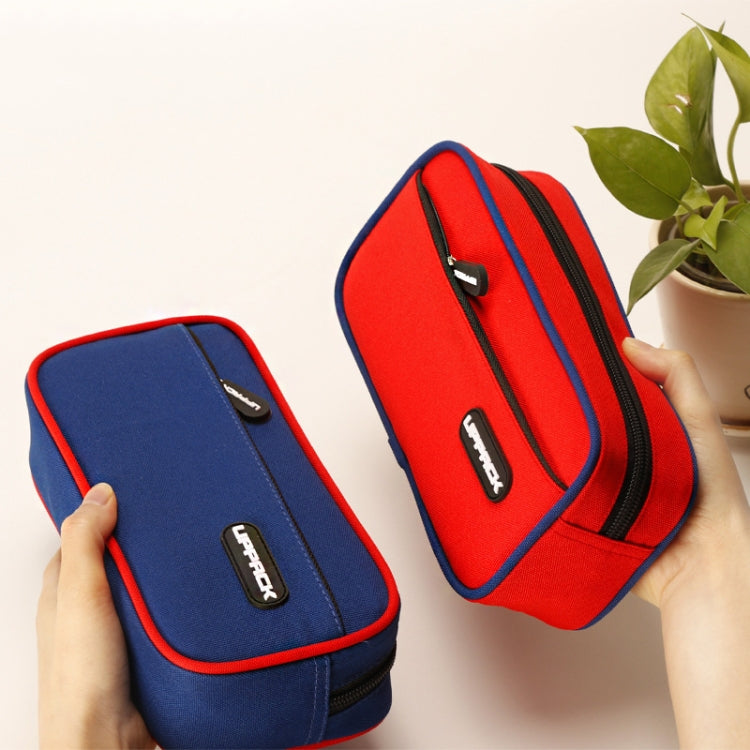 UPPACK Large Capacity Canvas Waterproof Pencil Case Student Stationery Bag