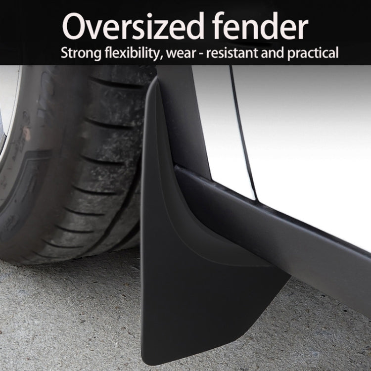 4pcs /Set Splash Guards Matte Fender No Drilling Required Upgraded PP Material, For Tesla Model Y, For Tesla Model 3