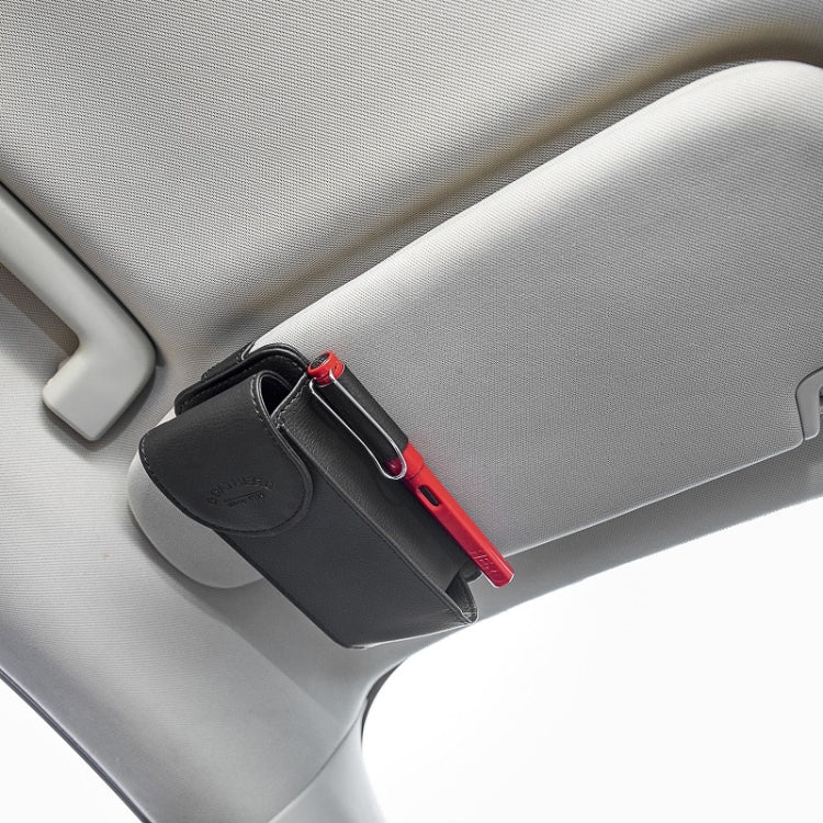 Car Glasses Clip Sun Visor Installation Sundry Storage Bag