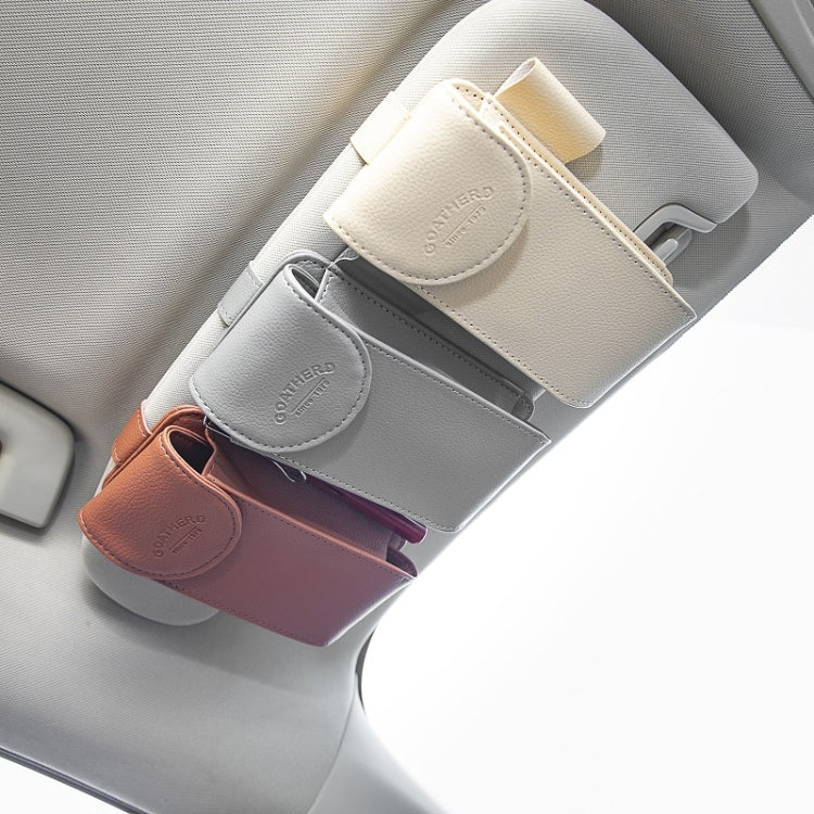 Car Glasses Clip Sun Visor Installation Sundry Storage Bag