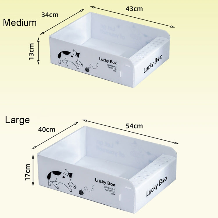 Portable Disposable Cat Litter Pan Open No Wash Litter Tray