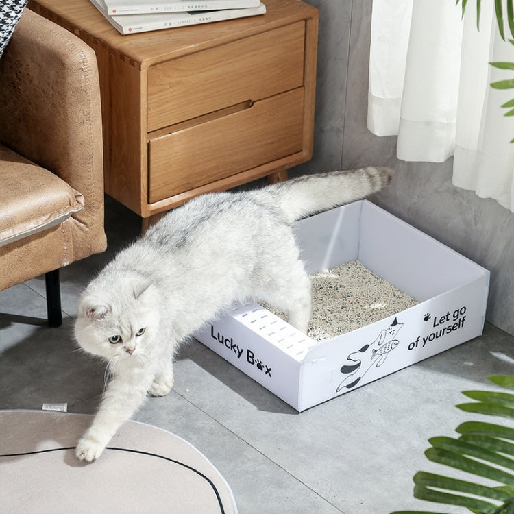 Portable Disposable Cat Litter Pan Open No Wash Litter Tray