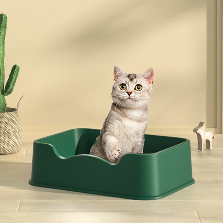 Open Litter Pan Large Capacity Plastic Pet Kennel