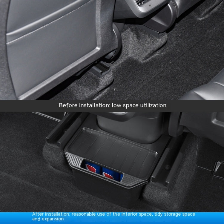 For Tesla Model Y Garbage Can Bin Accessories Rear Center Console Storage Box Organizer