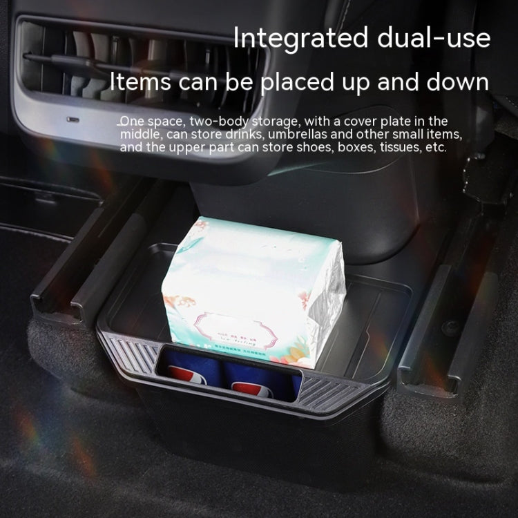 For Tesla Model Y Garbage Can Bin Accessories Rear Center Console Storage Box Organizer