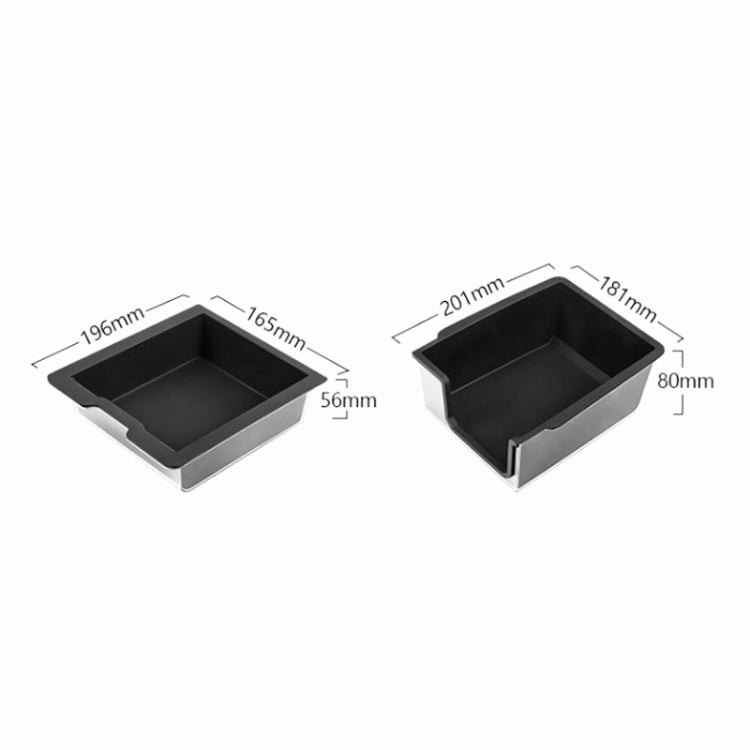 For Tesla Model 3 / Y Silicone Double Layer Storage Small Ice Box