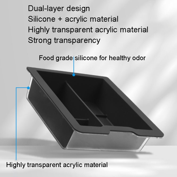 For Tesla Model 3 / Y Silicone Double Layer Storage Small Ice Box