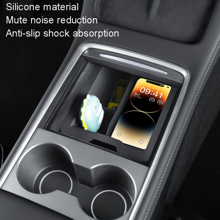 For Tesla Model 3 / Y Silicone Double Layer Storage Small Ice Box