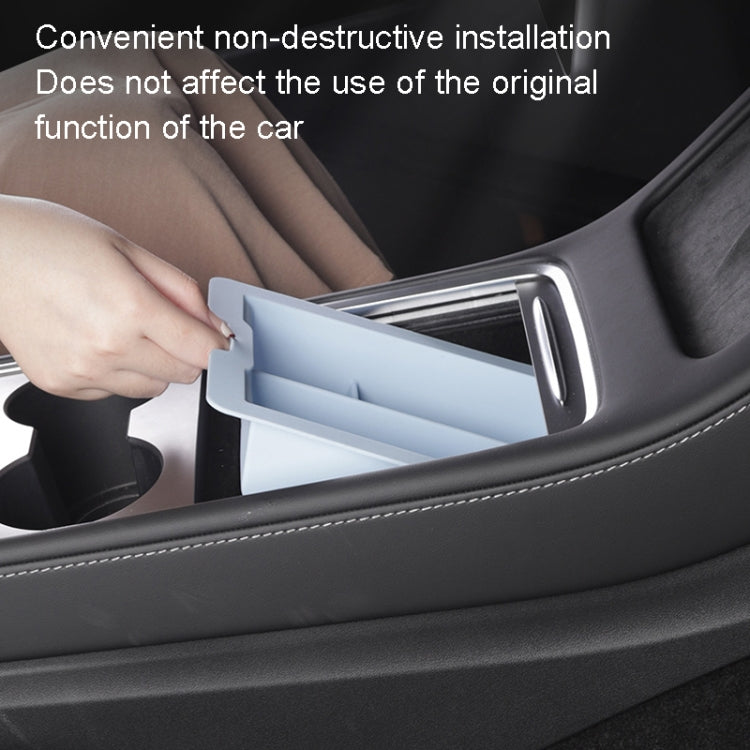 For Tesla Model 3 / Y Silicone Double Layer Storage Small Ice Box