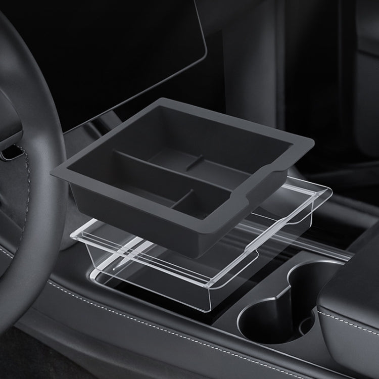 For Tesla Model 3 / Y Silicone Double Layer Storage Small Ice Box