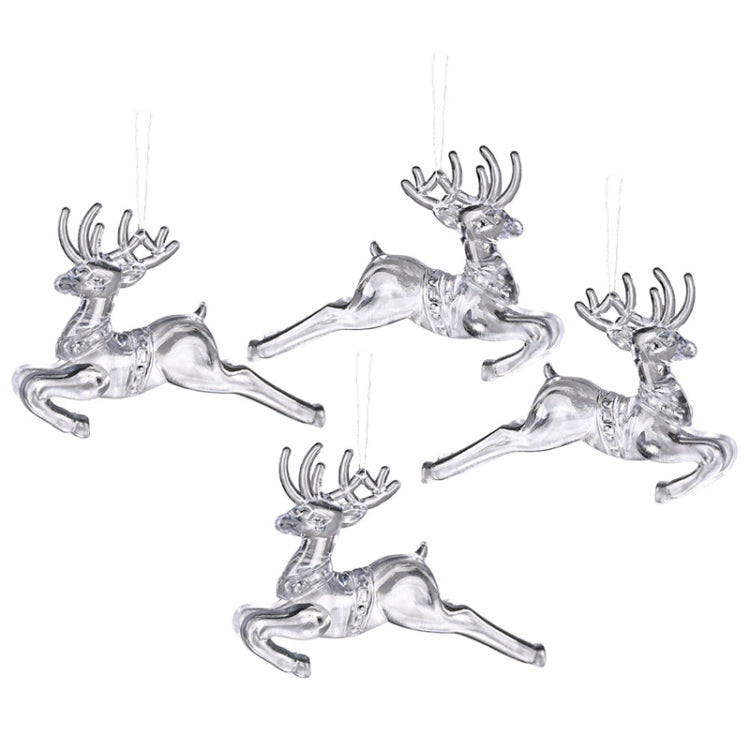 Christmas Acrylic Transparent Pendants Christmas Tree Decorations