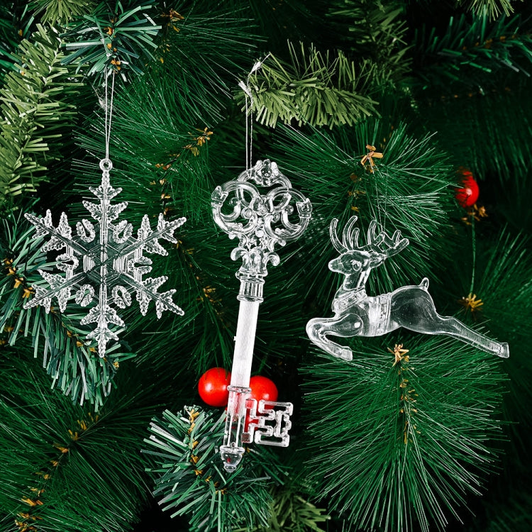 Christmas Acrylic Transparent Pendants Christmas Tree Decorations