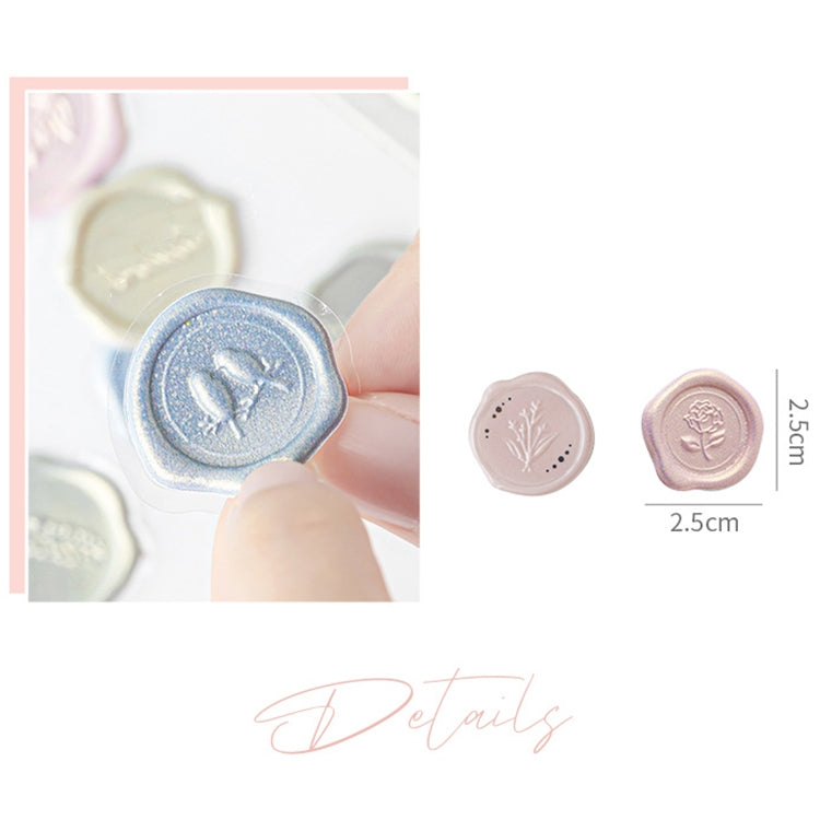 18pcs /Pack Seal Sticker DIY Handbook Three-Dimensional Crystal Stickers Envelope Decorative Seal Stickers