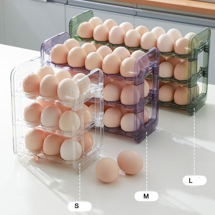 Refrigerator Flip-Type Eggs Storage Rack Egg Fresh-keeping Box