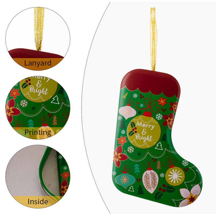 Christmas Tree Decoration Pendants Christmas Stock Shaped Tinplate Gift Box