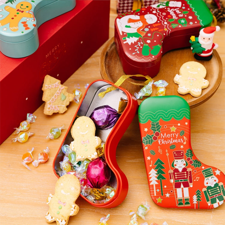 Christmas Tree Decoration Pendants Christmas Stock Shaped Tinplate Gift Box