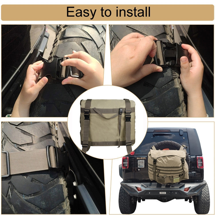 Outdoor Camping Off-road Vehicle Spare Tire Tool Miscellaneous Storage Bag