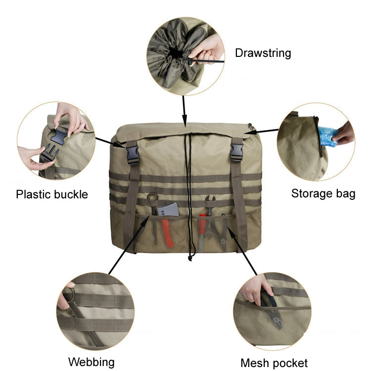 Outdoor Camping Off-road Vehicle Spare Tire Tool Miscellaneous Storage Bag
