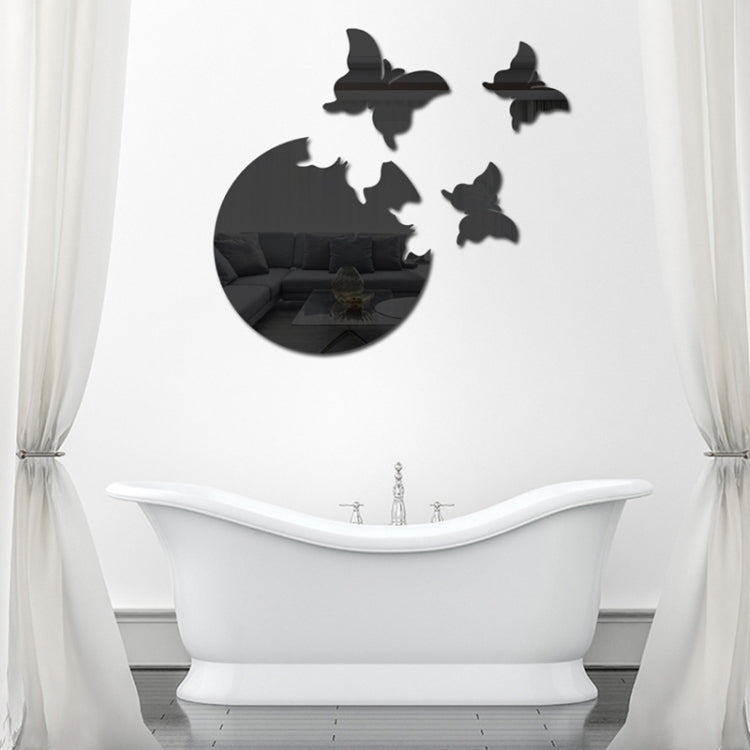 4pcs /Set DIY Acrylic Butterfly Mirror Waterproof Wall Stickers Dining Room Bedroom Decoration