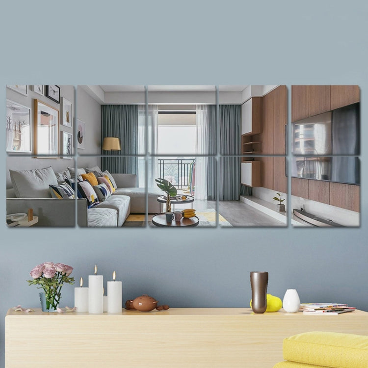 Acrylic Mirror Square Stereo Wall Stickers Self-Adhesive Decorative Soft Mirror Right Angle Model