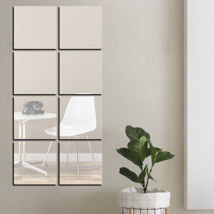 Acrylic Mirror Square Stereo Wall Stickers Self-Adhesive Decorative Soft Mirror Right Angle Model