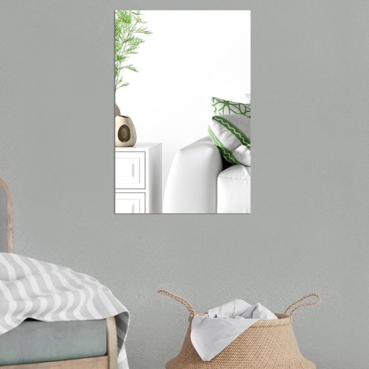 4-Piece Self-Adhesive Acrylic Mirror Wall Stickers in Right Angle Design