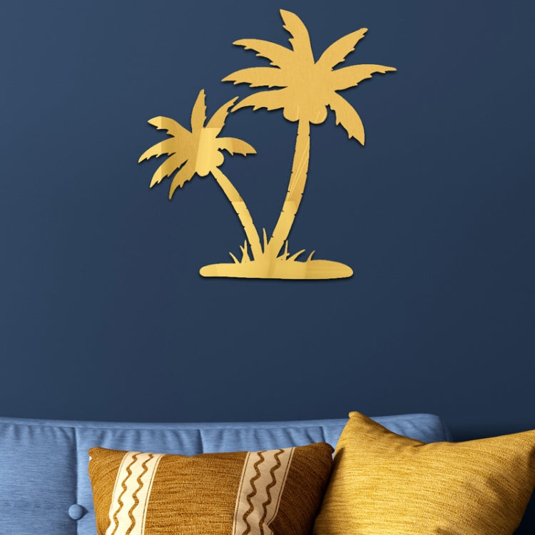 Acrylic Coconut Tree Mirror Stereo Wall Stickers Home Decoration Soft Mirror
