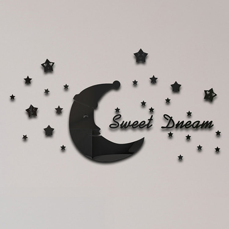 32pcs /Set Acrylic SweetDream Mirror Stereo Wall Stickers Home Decoration Soft Mirror