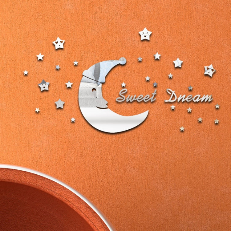 32pcs /Set Acrylic SweetDream Mirror Stereo Wall Stickers Home Decoration Soft Mirror