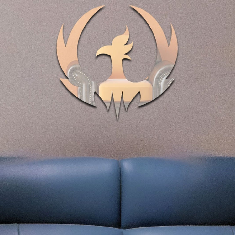 Acrylic Spreading Wings Bird Mirror Stereoscopic Wall Stickers Home Decoration Soft Mirror