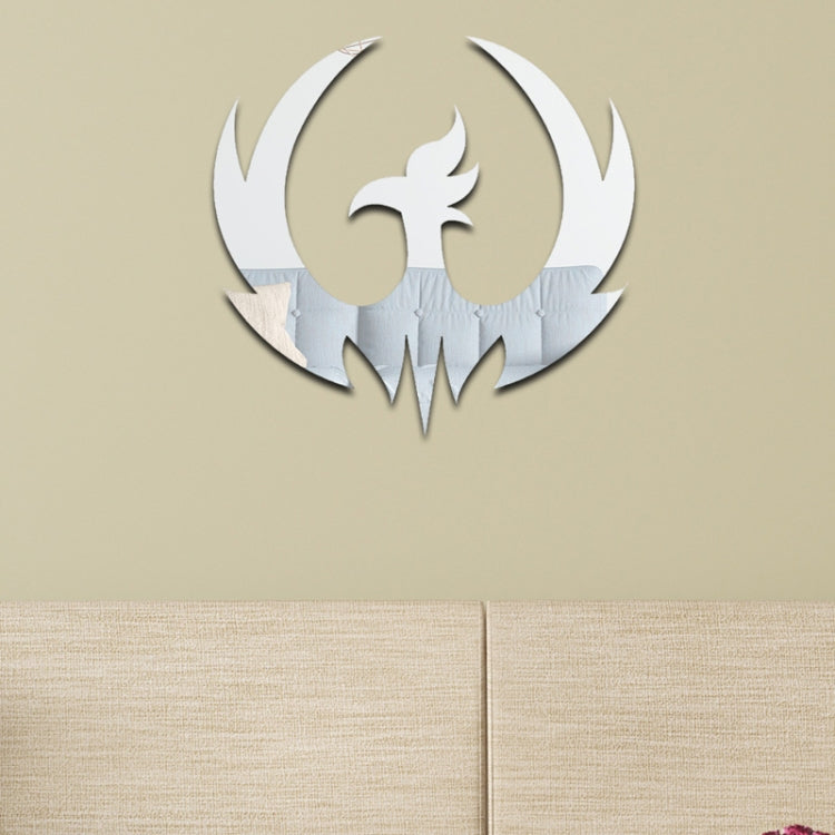 Acrylic Spreading Wings Bird Mirror Stereoscopic Wall Stickers Home Decoration Soft Mirror